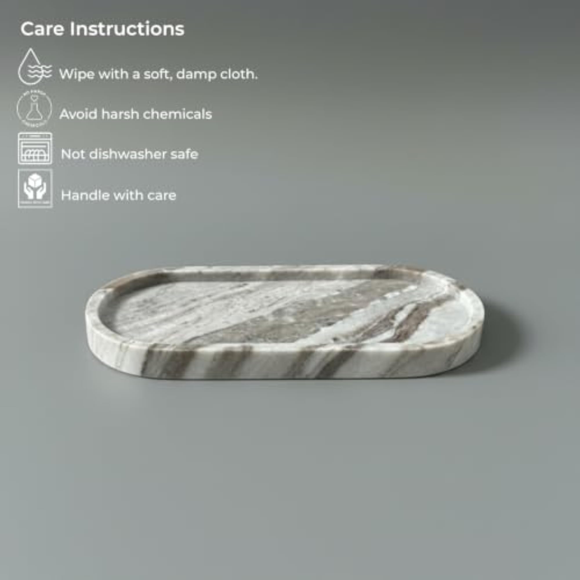 Rainforest Brown Marble Tray